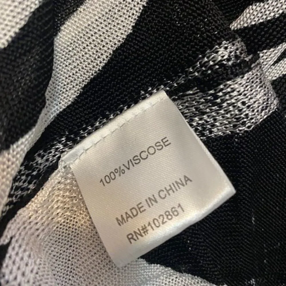 Adore multi-color Floral sleeveless open cardigan, size M - Picture 6 of 6